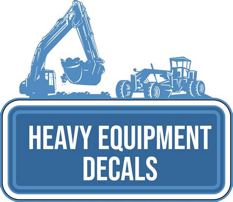 heavy equipment replacement decals